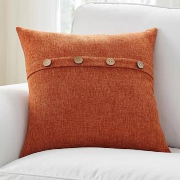 Decorative Throw Pillow Covers Cases Cottage Farmhouse Accent Fall Decor Orange - Picture 5 of 10